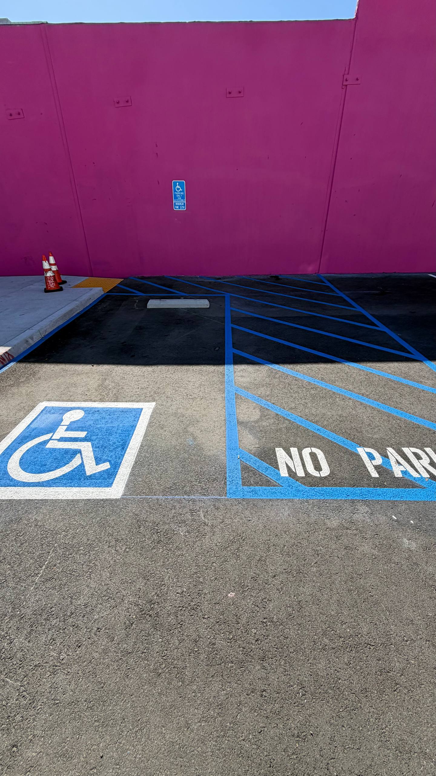 ADA parking lot striping in Riverside CA